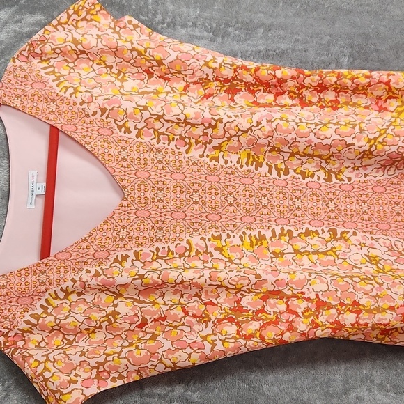 IzaacMizarahi Pink and orange print dress. - Picture 2 of 12